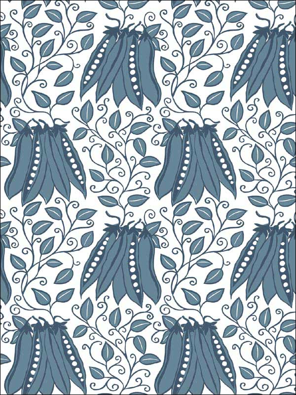 Peas in a Pod Teal Garden Wallpaper 282125118 by A Street Prints Wallpaper for sale at Wallpapers To Go