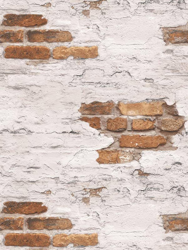 Distressed Brick Wallpaper G45352 by Galerie Wallpaper for sale at Wallpapers To Go