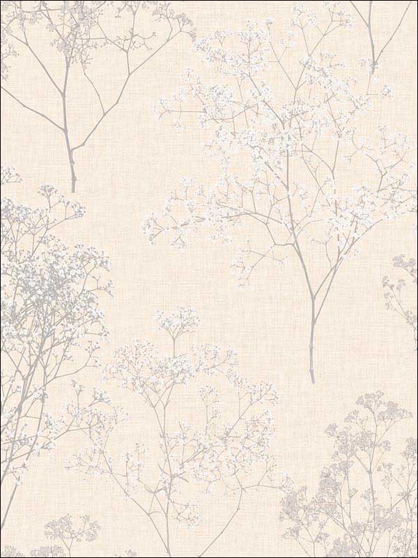 Queen Annes Lace Grey Beige Wallpaper FH37509 by Patton Norwall Wallpaper for sale at Wallpapers To Go