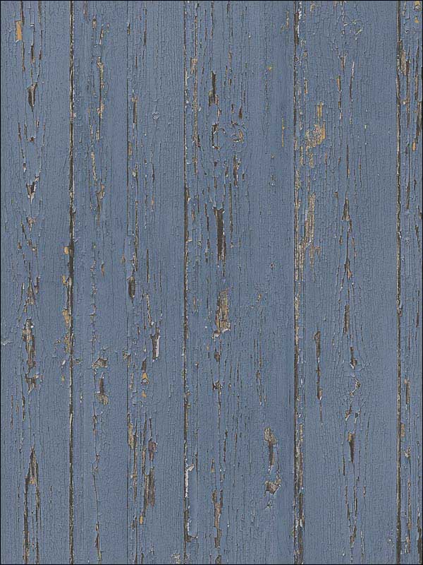 Shiplap Dark Blue Lapis Lazuli Indigo Blue Wallpaper FH37531 by Patton Norwall Wallpaper for sale at Wallpapers To Go