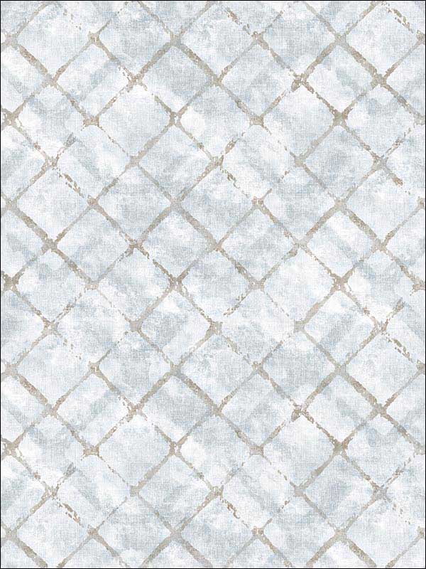 Chicken Wire Blue Beige French Blue Light Blue Wallpaper FH37553 by Patton Norwall Wallpaper for sale at Wallpapers To Go
