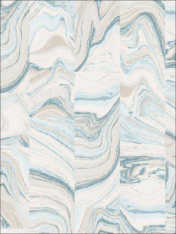 Agate Tile Blue Wallpaper G67974 by Patton Norwall Wallpaper for sale at Wallpapers To Go
