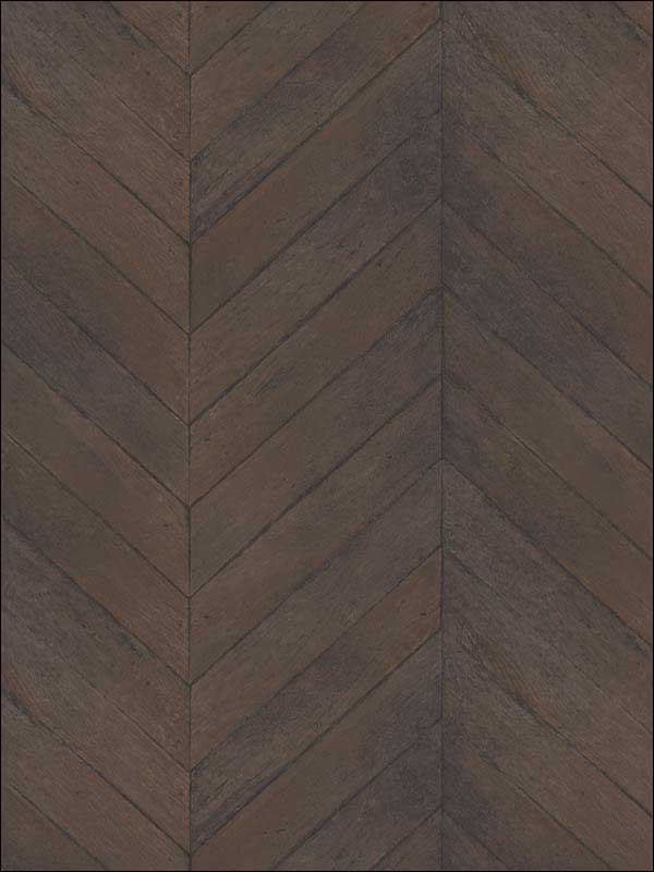 Chevron Wood Brown Wallpaper G67997 by Patton Norwall Wallpaper for sale at Wallpapers To Go