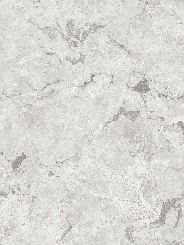 Marble Silver Metallic Wallpaper UK21101 by Seabrook Wallpaper for sale at Wallpapers To Go