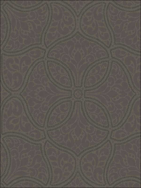 Geometric Leaf Scroll  Wallpaper 2010706 by Seabrook Wallpaper for sale at Wallpapers To Go