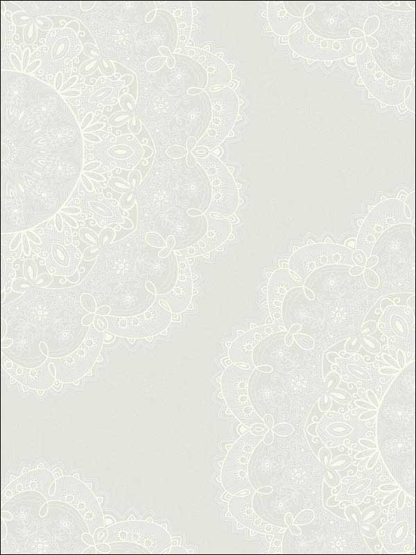 Medallion Metallic Wallpaper 2010907 by Seabrook Wallpaper for sale at Wallpapers To Go