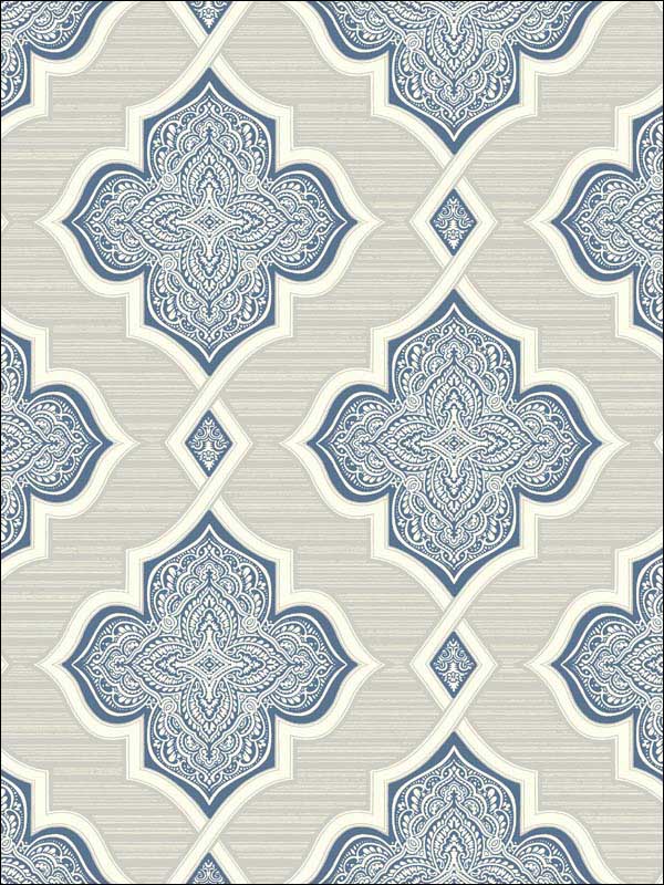 Medallion Trellis Glitter Wallpaper 2011202 by Seabrook Wallpaper for sale at Wallpapers To Go
