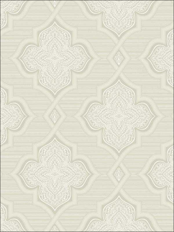 Medallion Trellis Glitter Wallpaper 2011205 by Seabrook Wallpaper for sale at Wallpapers To Go