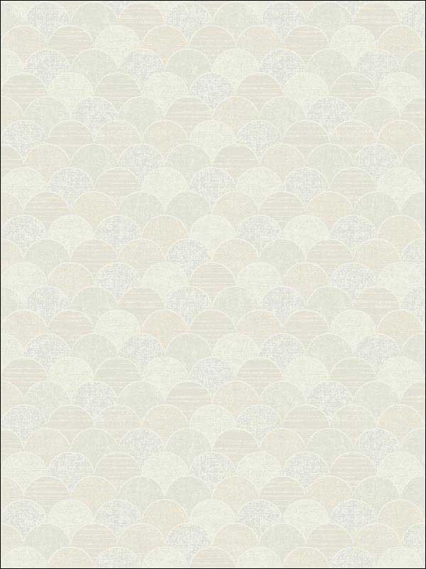 Mermaid Scales Soft Neutral Wallpaper Y6230201 by Antonina Vella Wallpaper for sale at Wallpapers To Go