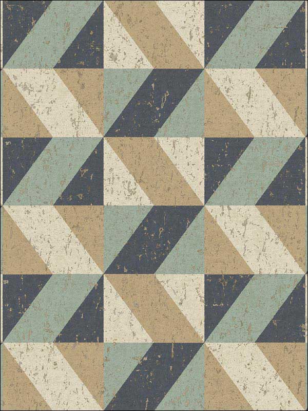 Cerium Multicolor Concrete Geometric Wallpaper 290825310 by A Street Prints Wallpaper for sale at Wallpapers To Go