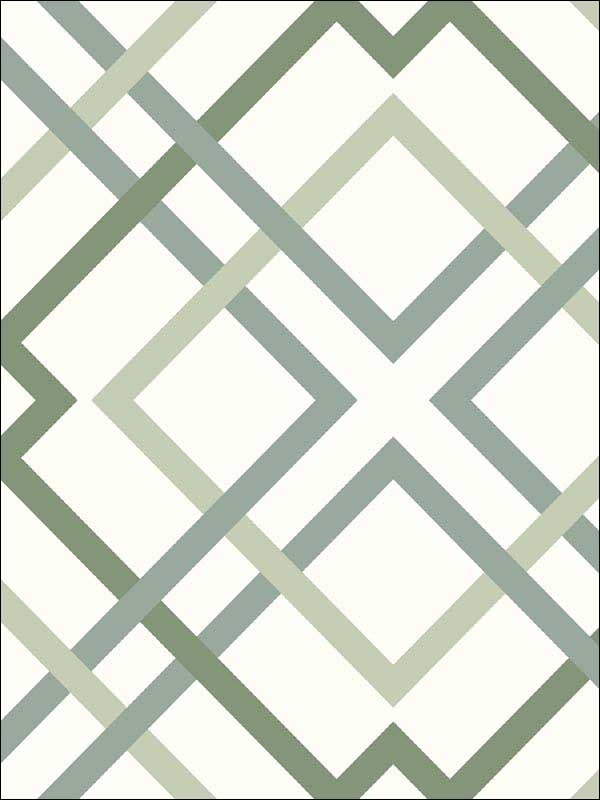 Saltire Emile Green Lattice Wallpaper 290125437 by A Street Prints Wallpaper for sale at Wallpapers To Go