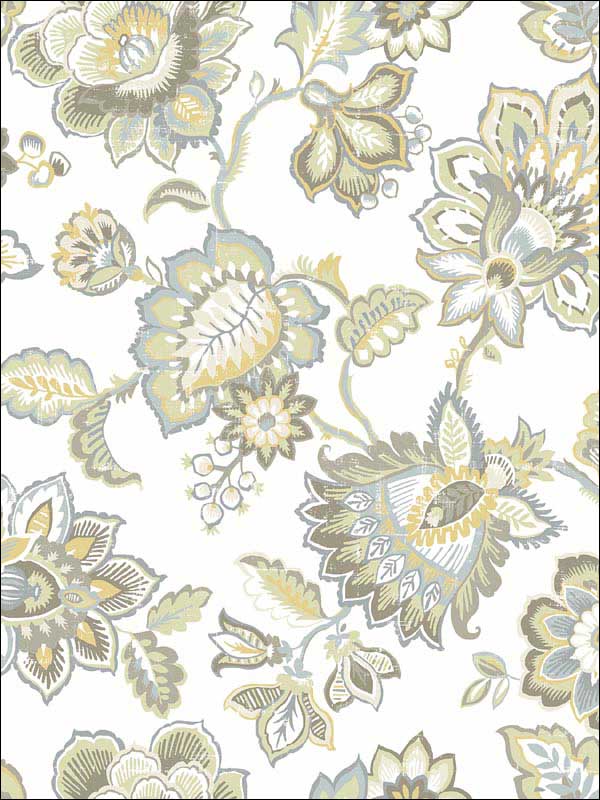 Corona Mustard Jacobean Wallpaper 290187514 by A Street Prints Wallpaper for sale at Wallpapers To Go