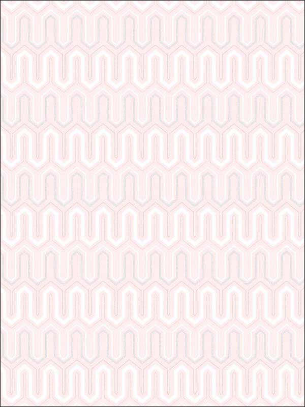 Zig Zag Pink Grey Wallpaper GX37612 by Patton Norwall Wallpaper for sale at Wallpapers To Go