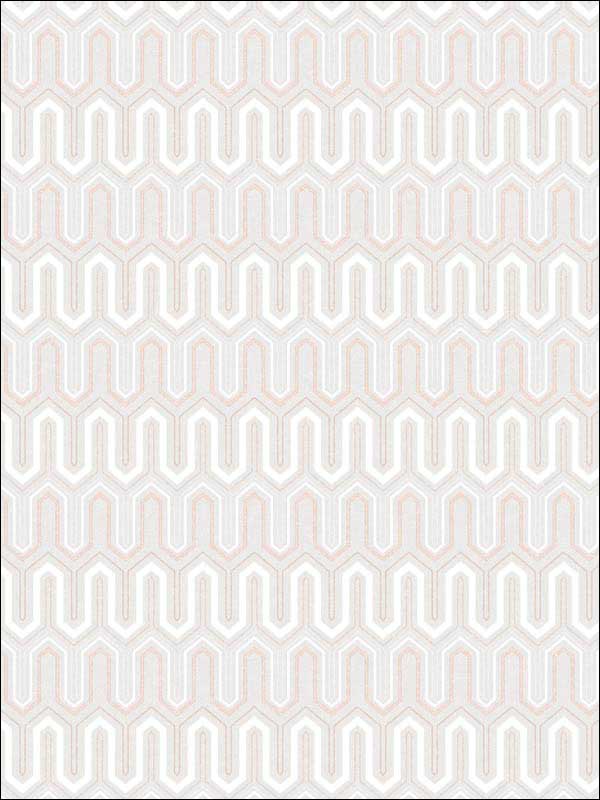 Zig Zag Pink Grey Rose Wallpaper GX37613 by Patton Norwall Wallpaper for sale at Wallpapers To Go