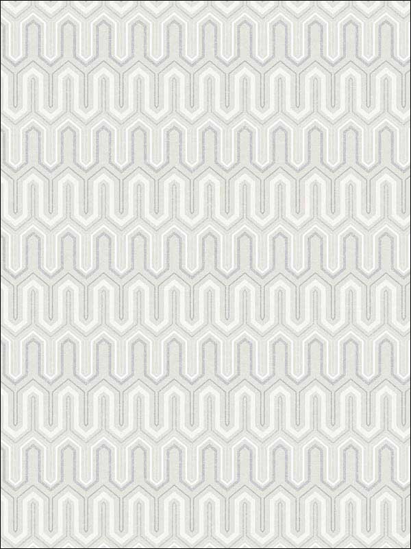 Zig Zag Light Grey Beige Dove Wallpaper GX37616 by Patton Norwall Wallpaper for sale at Wallpapers To Go