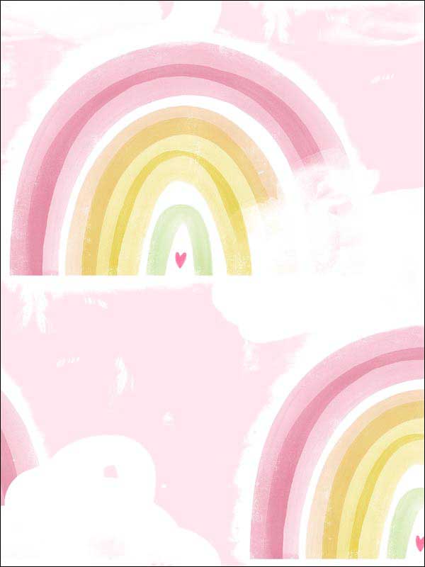 Rainbows Wallpaper DA60201 by Seabrook Wallpaper for sale at Wallpapers To Go