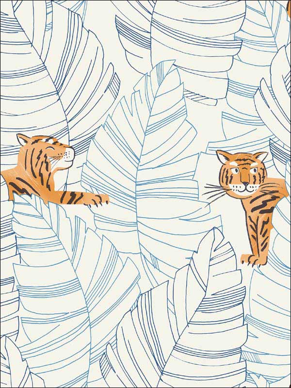 Hiding Tigers Wallpaper DA61202 by Seabrook Wallpaper for sale at Wallpapers To Go