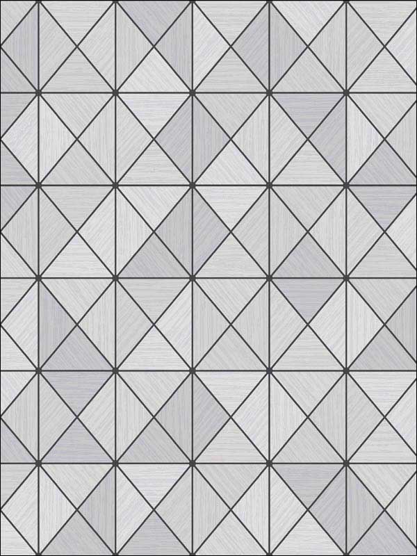 Metallic Geo Metallic Silver and Ebony Wallpaper AW70620 by Collins and Company Wallpaper for sale at Wallpapers To Go
