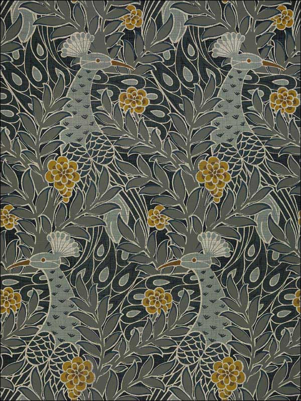 Desmond Black and Charcoal Wallpaper T2919 by Thibaut Wallpaper for sale at Wallpapers To Go