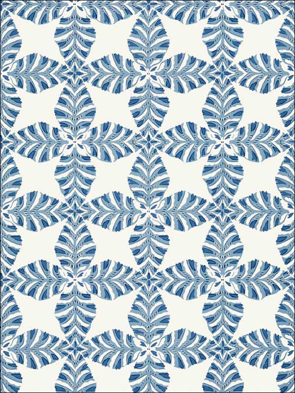 Starleaf Blue Wallpaper T2974 by Thibaut Wallpaper for sale at Wallpapers To Go