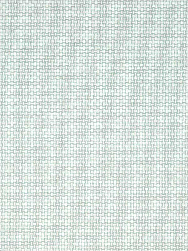 Baker Weave Aqua Wallpaper T2988 by Thibaut Wallpaper for sale at Wallpapers To Go