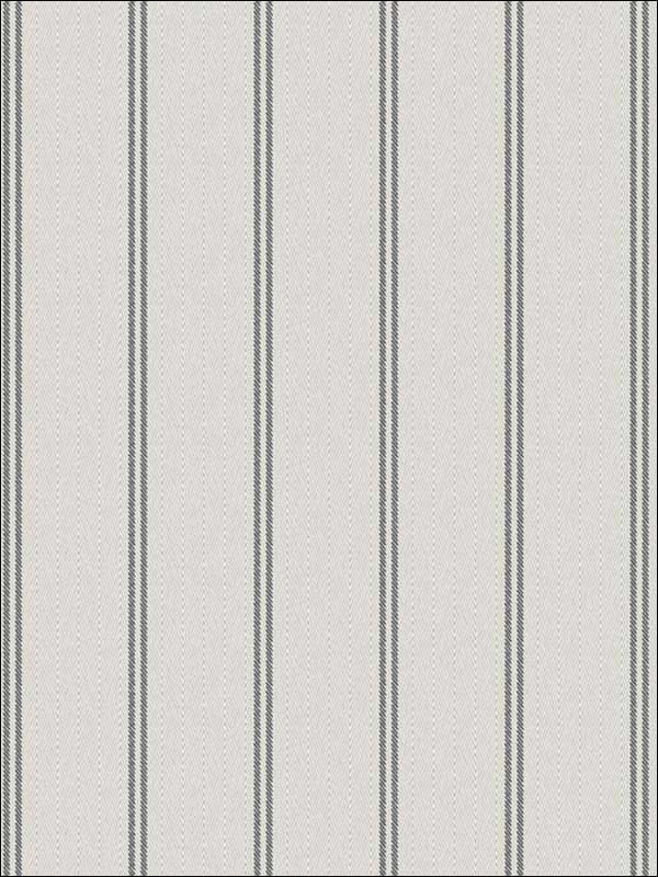 Ticking Stripe Charcoal Wallpaper WBP11400 by Winfield Thybony Wallpaper for sale at Wallpapers To Go