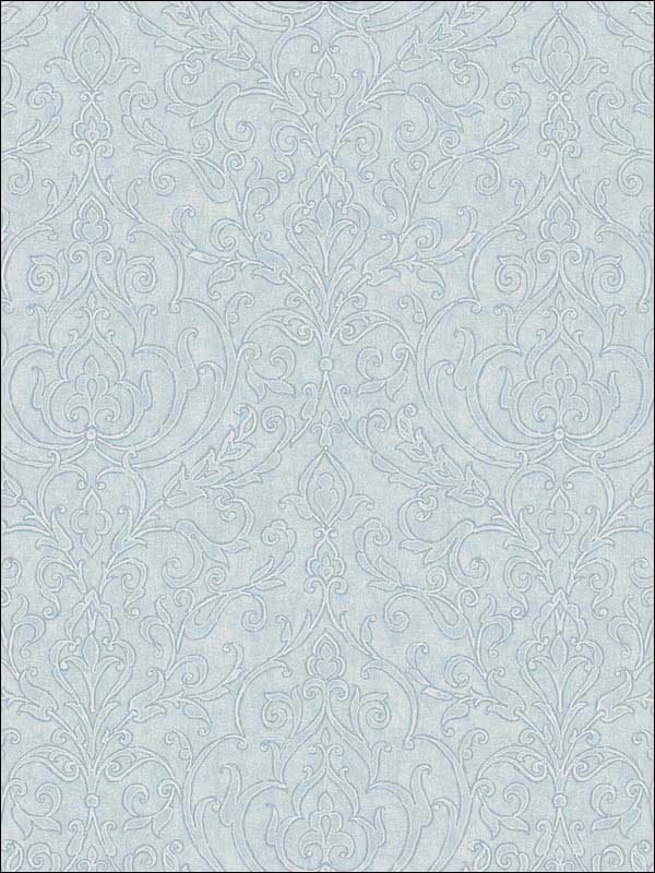 Casa Mia RM50302 Neoclassic Scroll Blue Marine Wallpaper