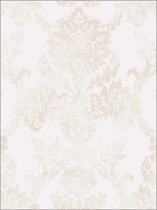 Neoclassic Hidden Damask Soft Pink Wallpaper RM50601 by Casa Mia Wallpaper for sale at Wallpapers To Go