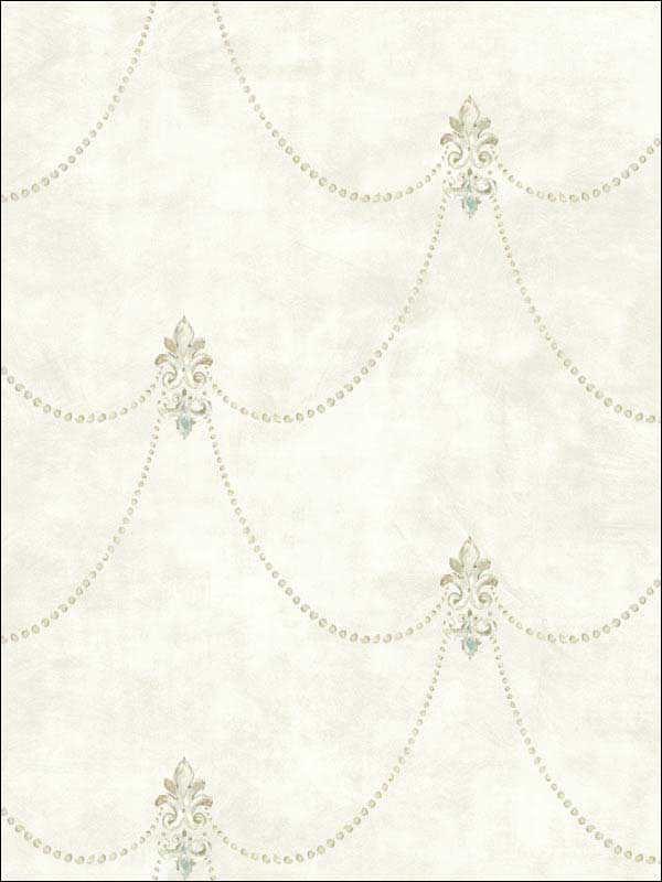 Cherry Flower Cream Pink Wallpaper RM51111 by Casa Mia Wallpaper for sale at Wallpapers To Go