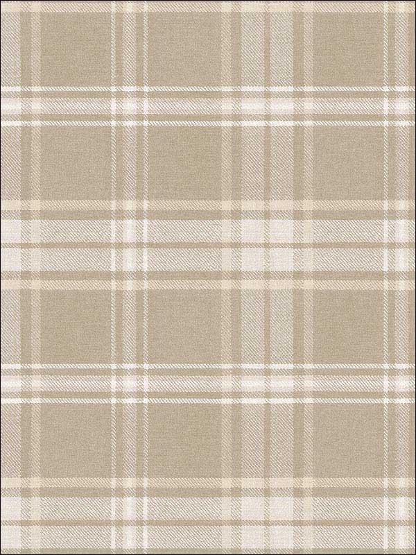 Tartan Beige White Wallpaper RM80106 by Casa Mia Wallpaper for sale at Wallpapers To Go