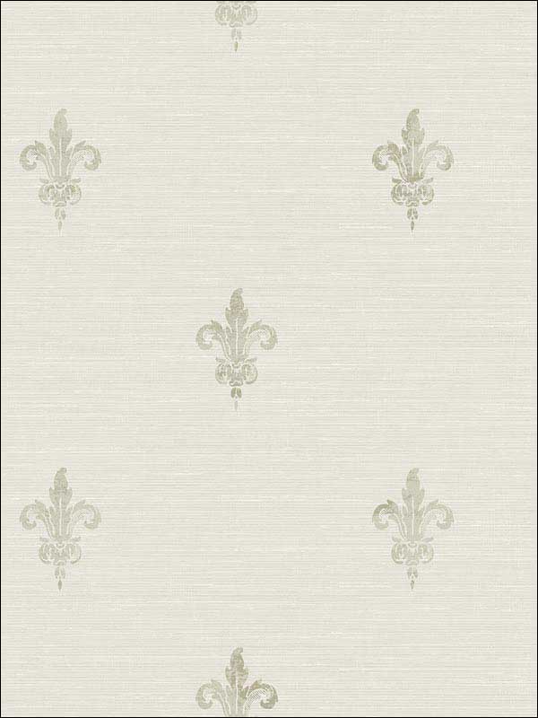 French Lily Grey Wallpaper RM80802 by Casa Mia Wallpaper for sale at Wallpapers To Go