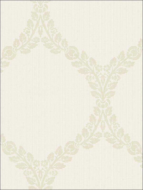 Medallion Cream Wallpaper RM80905 by Casa Mia Wallpaper for sale at Wallpapers To Go