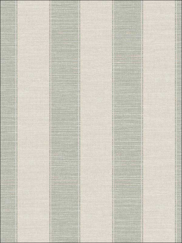 Textile Stripes Soft Green Cream Wallpaper RM81304 by Casa Mia Wallpaper for sale at Wallpapers To Go