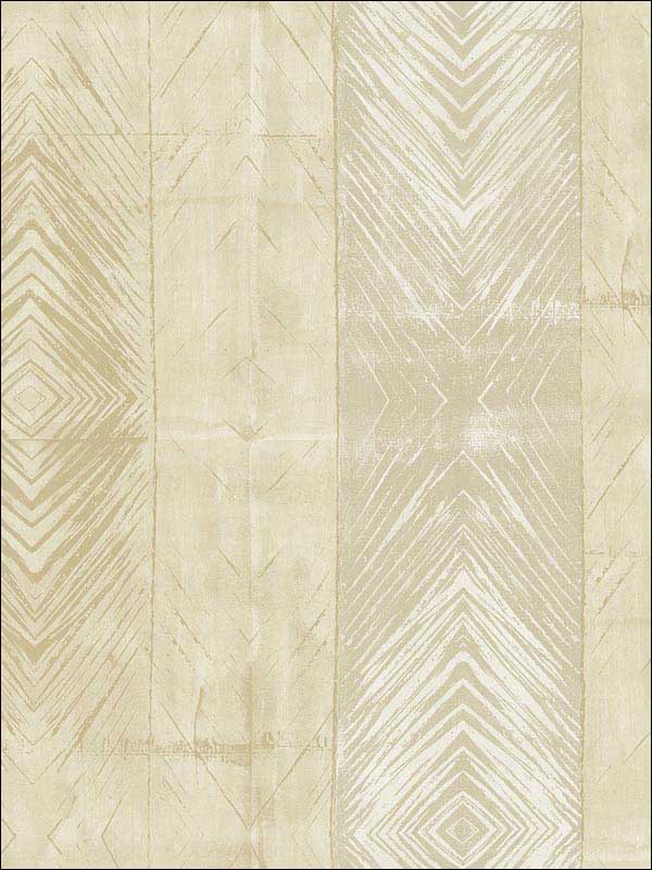 Tribal Stripes Beige Cream Wallpaper RM40105 by Casa Mia Wallpaper for sale at Wallpapers To Go
