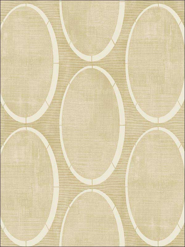 Metallic Circles Beige Cream Wallpaper RM70003 by Casa Mia Wallpaper for sale at Wallpapers To Go