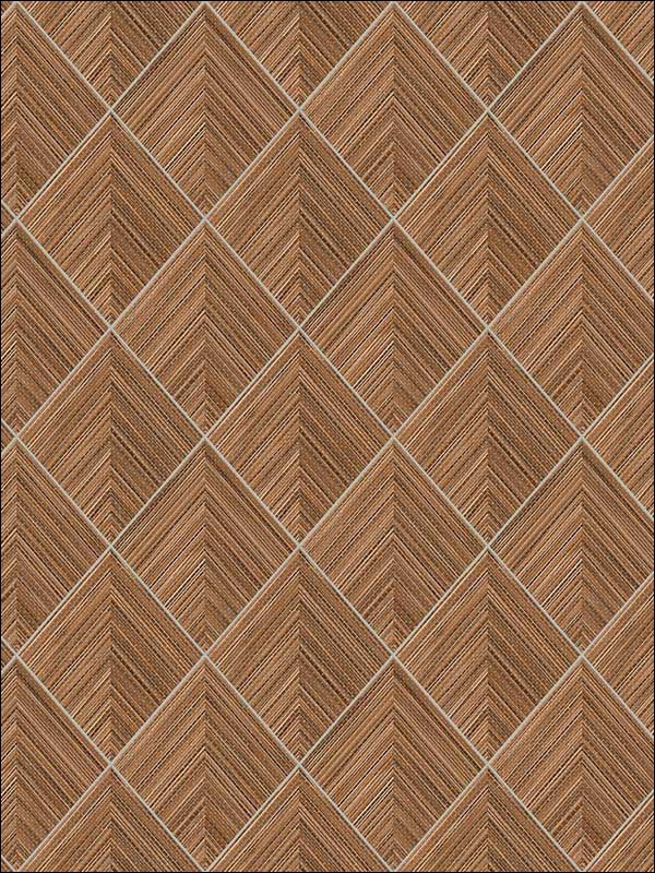 3D Pyramid Grasscloth Copper Wallpaper RM71006 by Casa Mia Wallpaper for sale at Wallpapers To Go