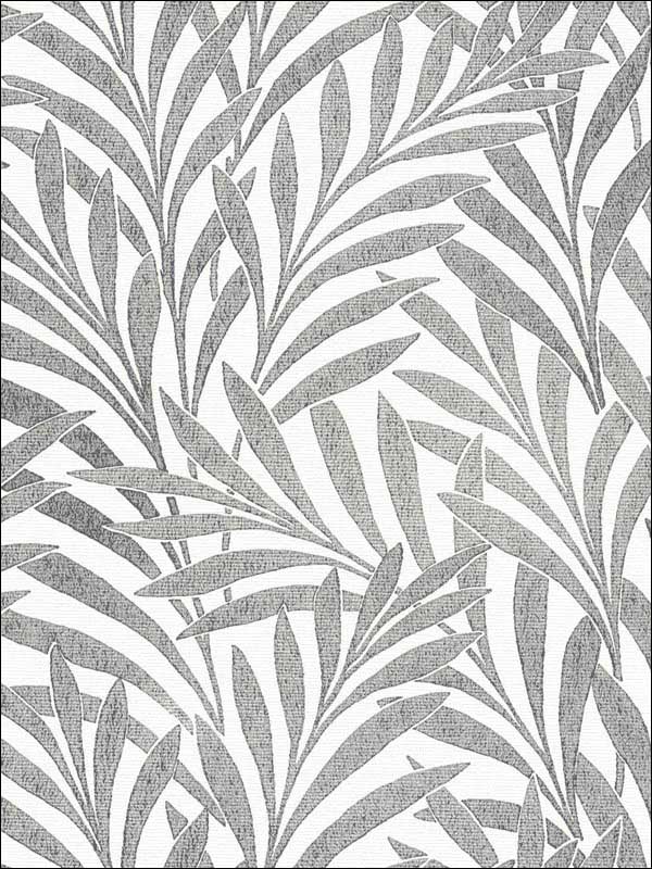 Tea Leaves Stripe Cream Black Wallpaper HC7502 by Ronald Redding Wallpaper for sale at Wallpapers To Go