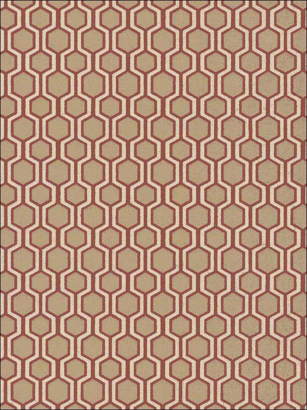 Bee Sweet Red Wallpaper HC7534 by Ronald Redding Wallpaper for sale at Wallpapers To Go