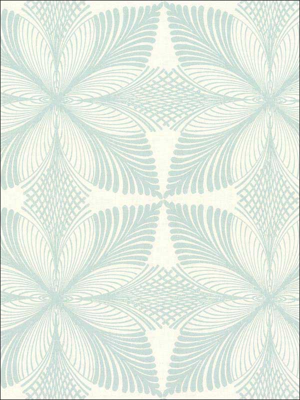 Roulettes Cream Lt Blue Wallpaper HC7541 by Ronald Redding Wallpaper for sale at Wallpapers To Go