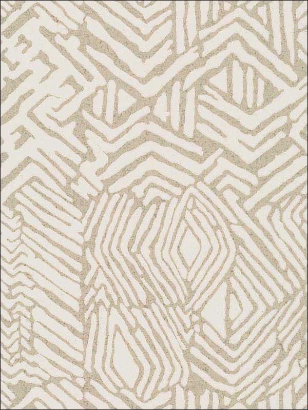 Tribal Print Tan Wallpaper HC7548 by Ronald Redding Wallpaper for sale at Wallpapers To Go
