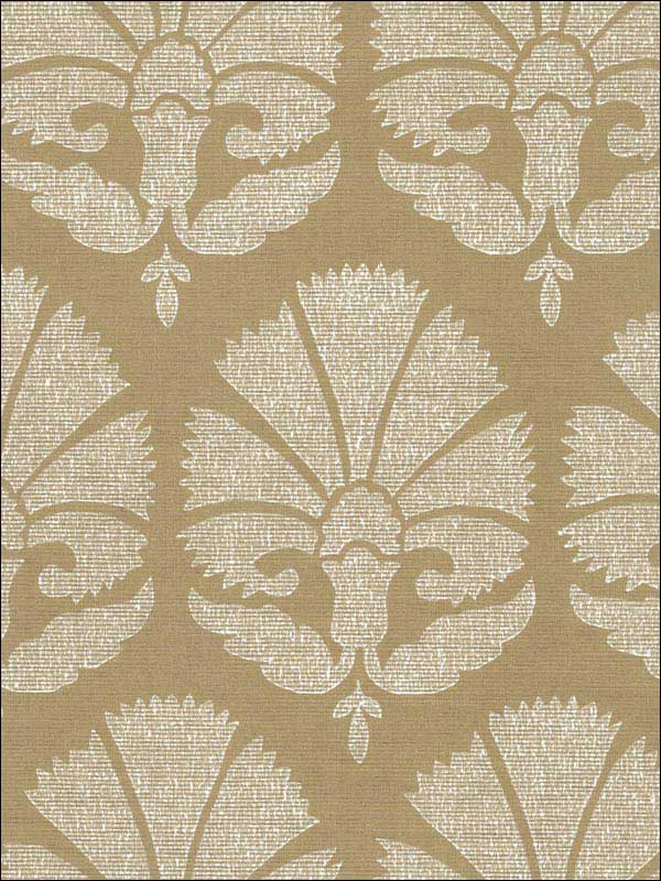 Ottoman Fans Gold White Wallpaper HC7575 by Ronald Redding Wallpaper for sale at Wallpapers To Go