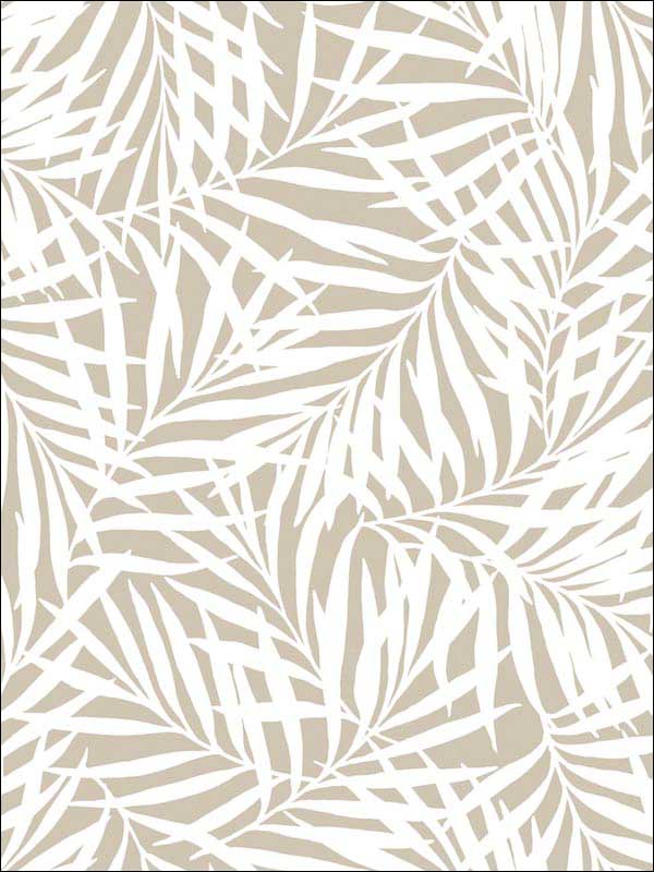 Oahu Fronds Off White Peel and Stick Wallpaper PSW1147RL by York Wallpaper for sale at Wallpapers To Go
