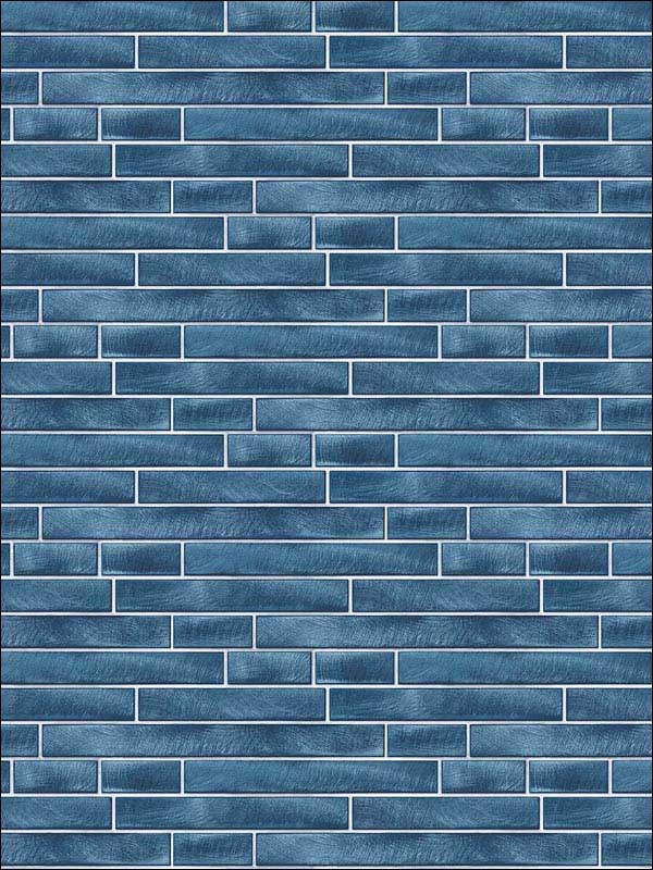 Brushed Metal Tile Denim Blue Wallpaper NW34602 by NextWall Wallpaper for sale at Wallpapers To Go