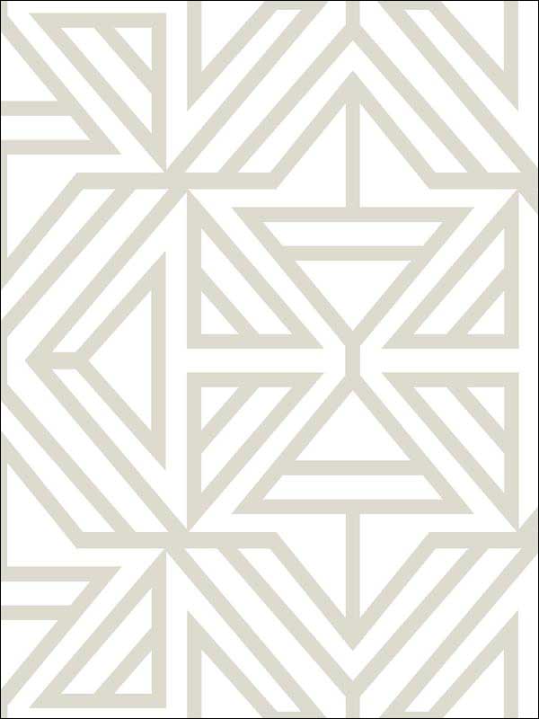 Helios Bone Geometric Wallpaper 290225554 by A Street Prints Wallpaper for sale at Wallpapers To Go