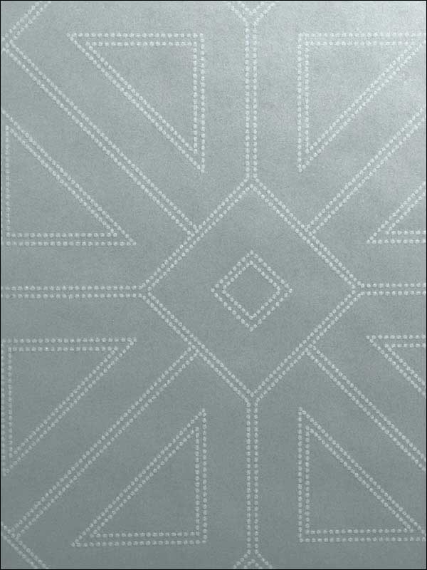 Voltaire Silver Geometric Wallpaper 290287334 by A Street Prints Wallpaper for sale at Wallpapers To Go