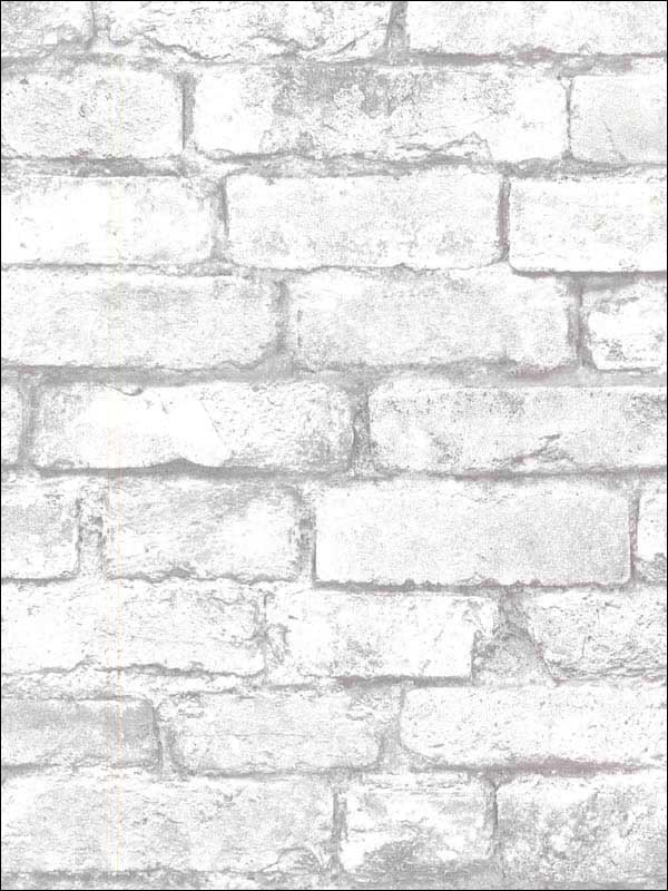 Debs White Exposed Brick Wallpaper 292221261 by A Street Prints Wallpaper for sale at Wallpapers To Go