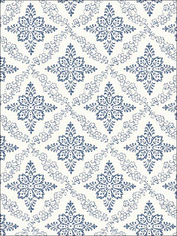 Wynonna Navy Geometric Floral Wallpaper 311913532 by Chesapeake Wallpaper for sale at Wallpapers To Go