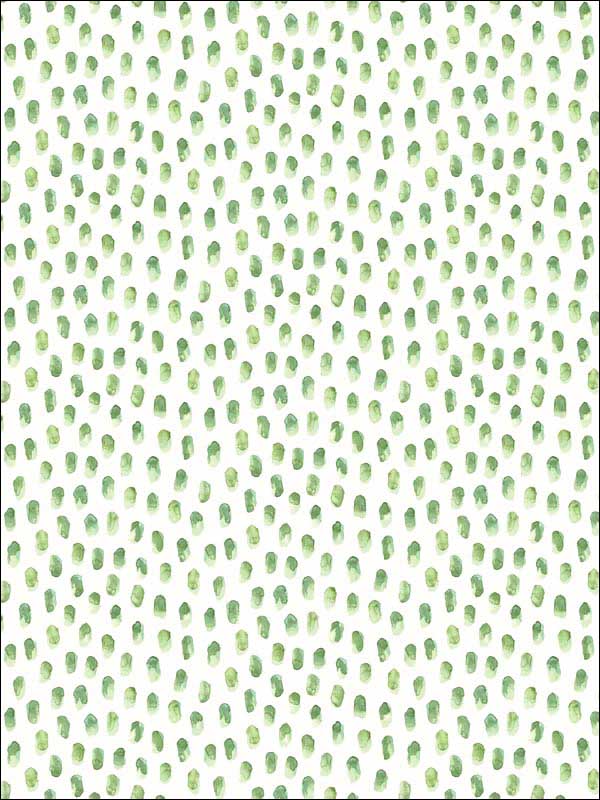Sand Drips Green Painted Dots Wallpaper 312013612 by Chesapeake Wallpaper for sale at Wallpapers To Go