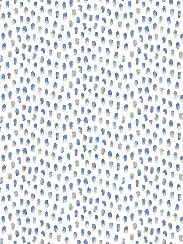 Sand Drips Blue Painted Dots Wallpaper 312013614 by Chesapeake Wallpaper for sale at Wallpapers To Go