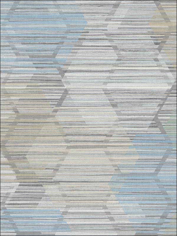 Jabari Light Blue Geometric Faux Grasscloth Wallpaper 294960512 by A Street Prints Wallpaper for sale at Wallpapers To Go